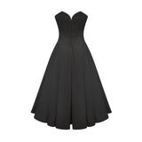 Katherine – Üks õlg corset midi kleit