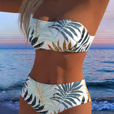 Riba – Troopiline taimede mustriga bikini