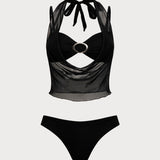 Must Võrgust – Elegantne tankini komplekt