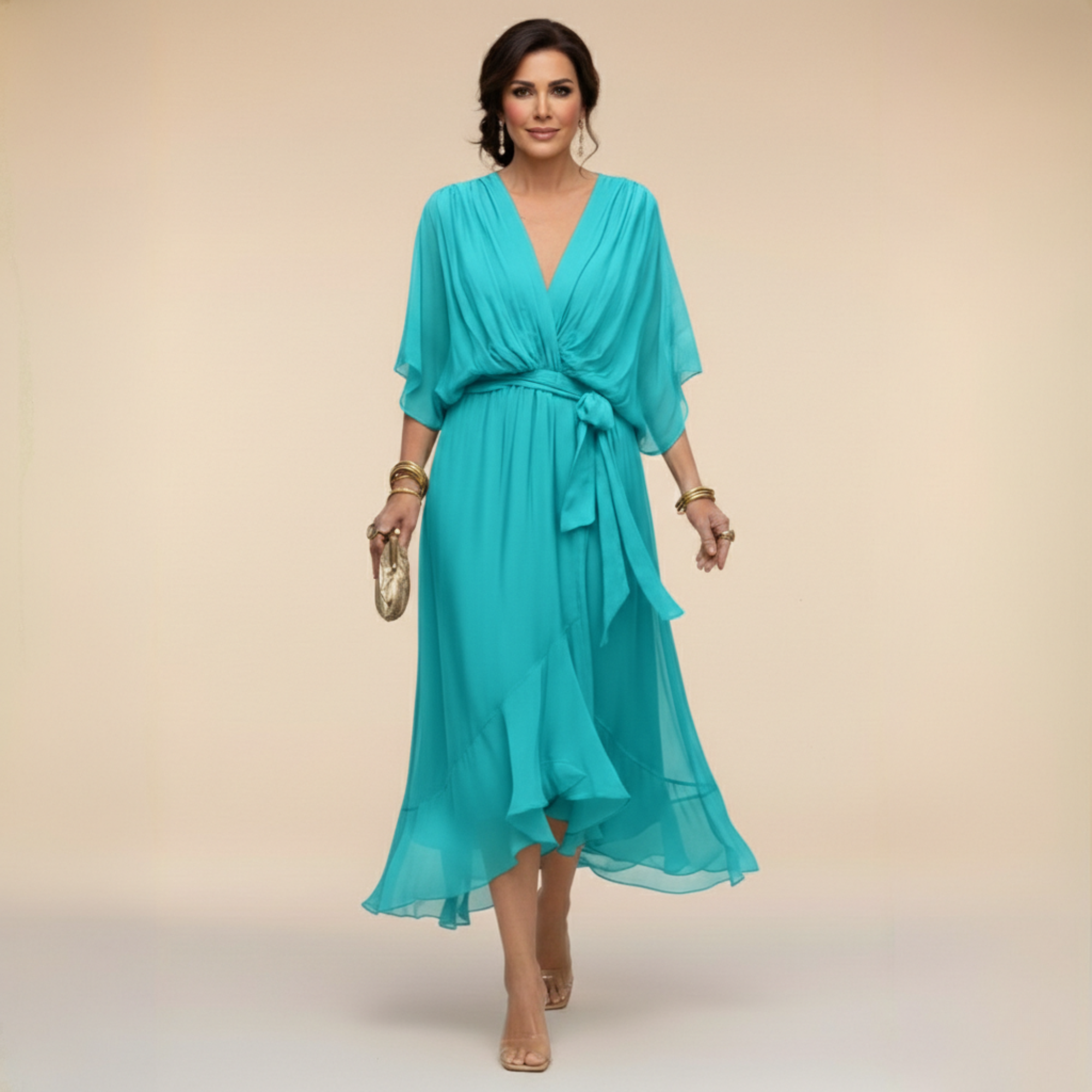 Monica – Elegantne midi kleit