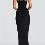 Paulette – Must rikkalik maxi kleit