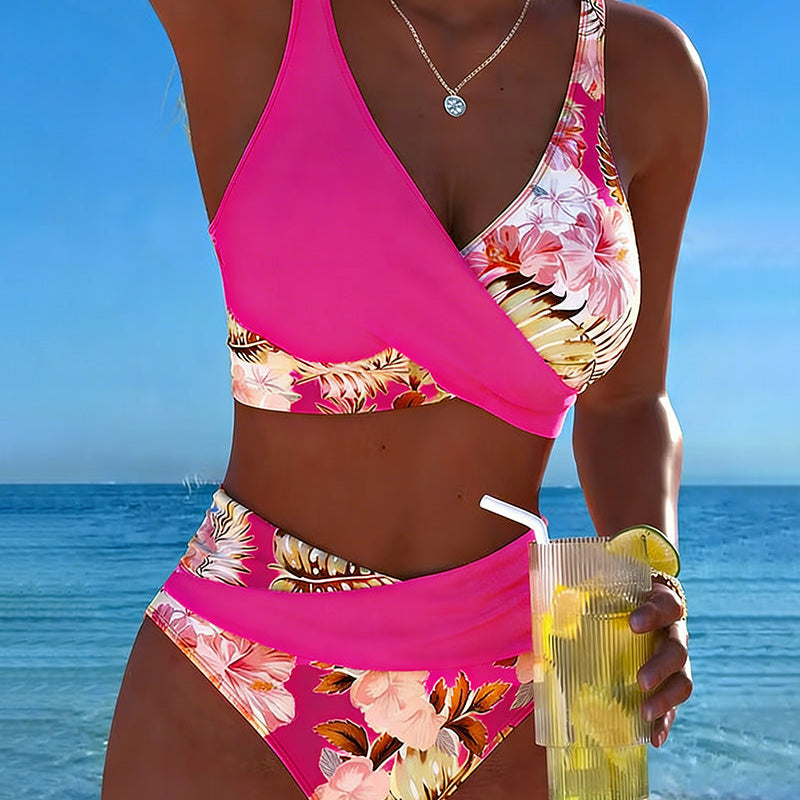 Bikini – Kontrastne lilleline mudel