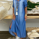 Ibiza – Stiilne maxi denimikleit