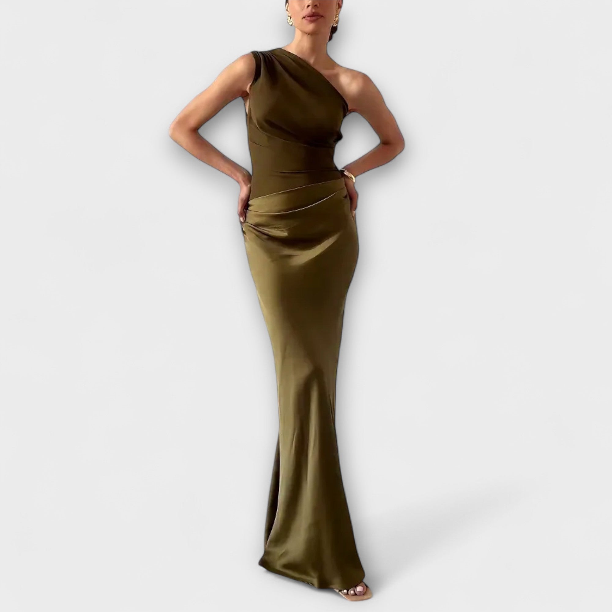 Luna – Elegantne satiin kleit