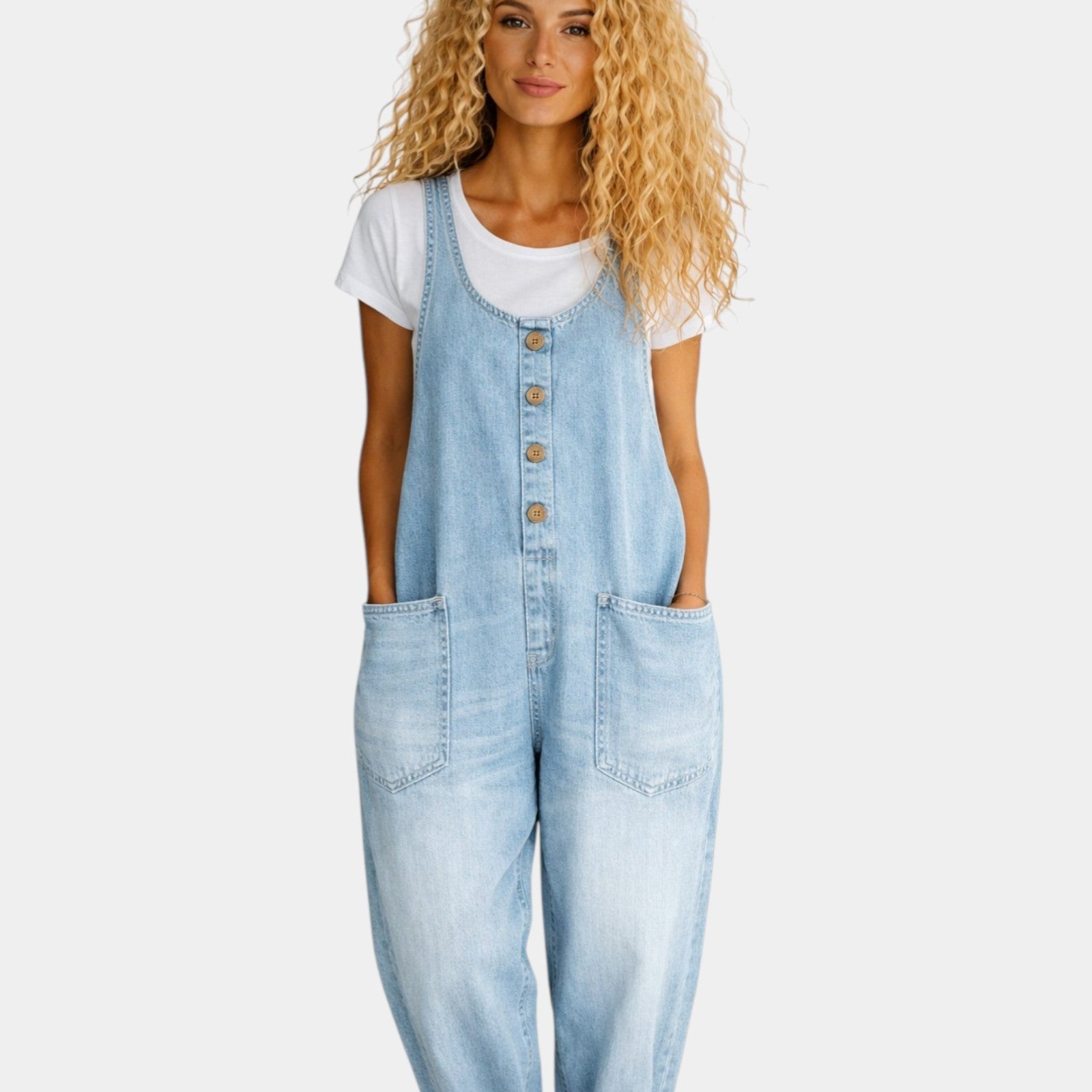 Lorena – Vintage pestud puuvillane salopette