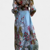 Sanne – Elegantne lillemustriga komplekt