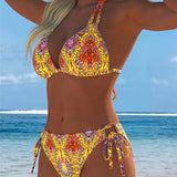 Värviline – Stiilne bikini kaelus