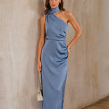 Sinine – Elegantne A-liini maxi kleit