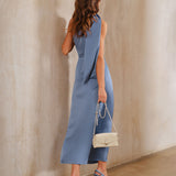 Sinine – Elegantne A-liini maxi kleit