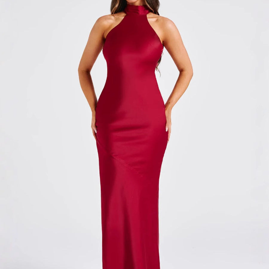 Zeynep – Elegantne satiinmaxikleit