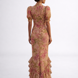 Rosario – Lilleline chiffon kleit