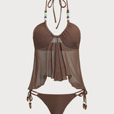Pruun – Elegantne tankini komplekt