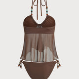 Pruun – Elegantne tankini komplekt