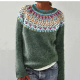 Mugav – Elegantna obleka s Fair Isle vzorcem