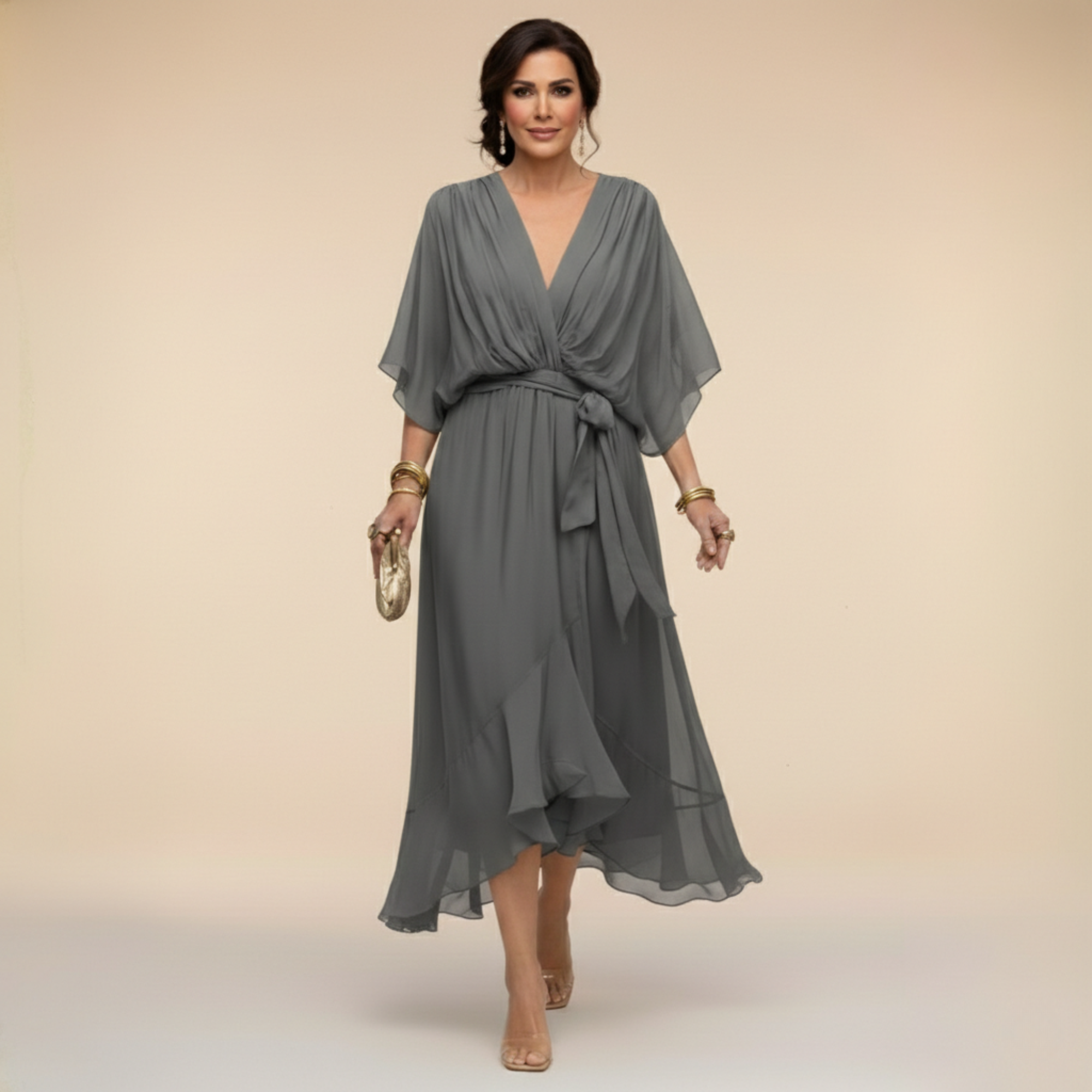 Monica – Elegantne midi kleit