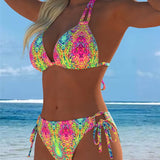 Värviline – Stiilne bikini kaelus