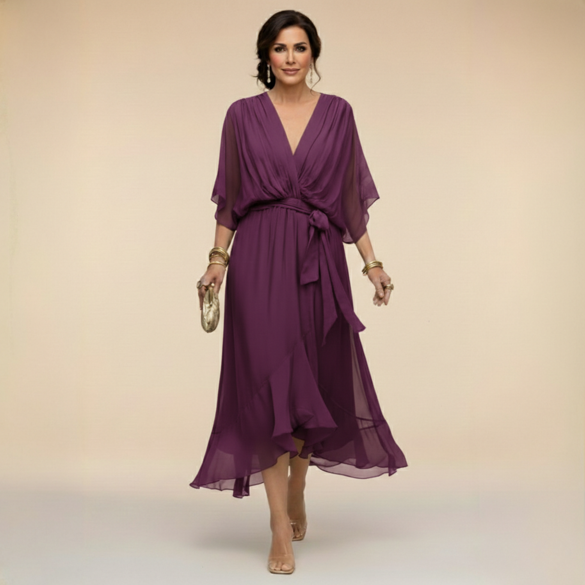 Monica – Elegantne midi kleit