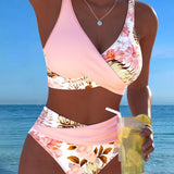 Bikini – Kontrastne lilleline mudel