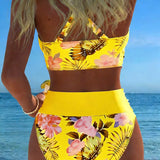 Bikini – Kontrastne lilleline mudel
