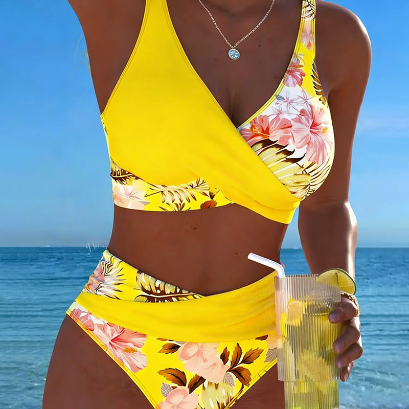 Bikini – Kontrastne lilleline mudel