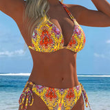 Värviline – Stiilne bikini kaelus