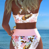 Bikini – Kontrastne lilleline mudel