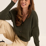Vmlea LS V-kaelusega Cuff Cardigan