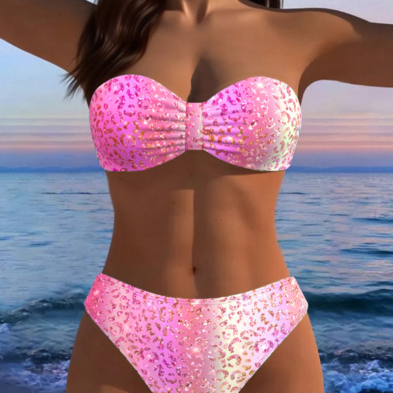 Leopard – Stiilsed bandeau bikiinid