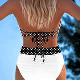Bikini – Sügav dekoltee, kontrastsed rihmad