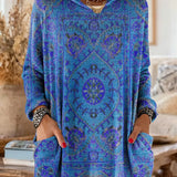 Prindiga tunika – Boho stil z dolgimi rokavi