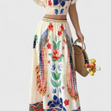 Itzel – Etniliste mustritega boho komplekt