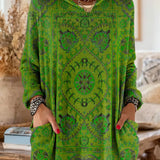 Prindiga tunika – Boho stil z dolgimi rokavi