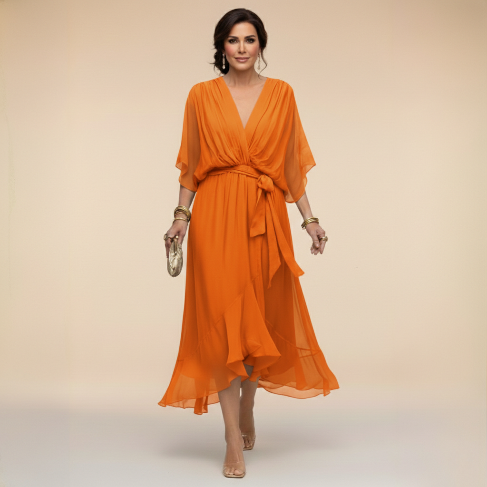 Monica – Elegantne midi kleit