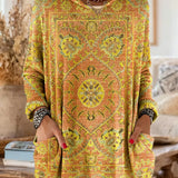 Prindiga tunika – Boho stil z dolgimi rokavi