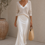 Alma – Elegantne satiin kleit