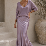Alma – Elegantne satiin kleit