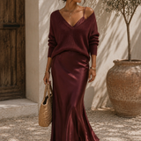 Alma – Elegantne satiin kleit