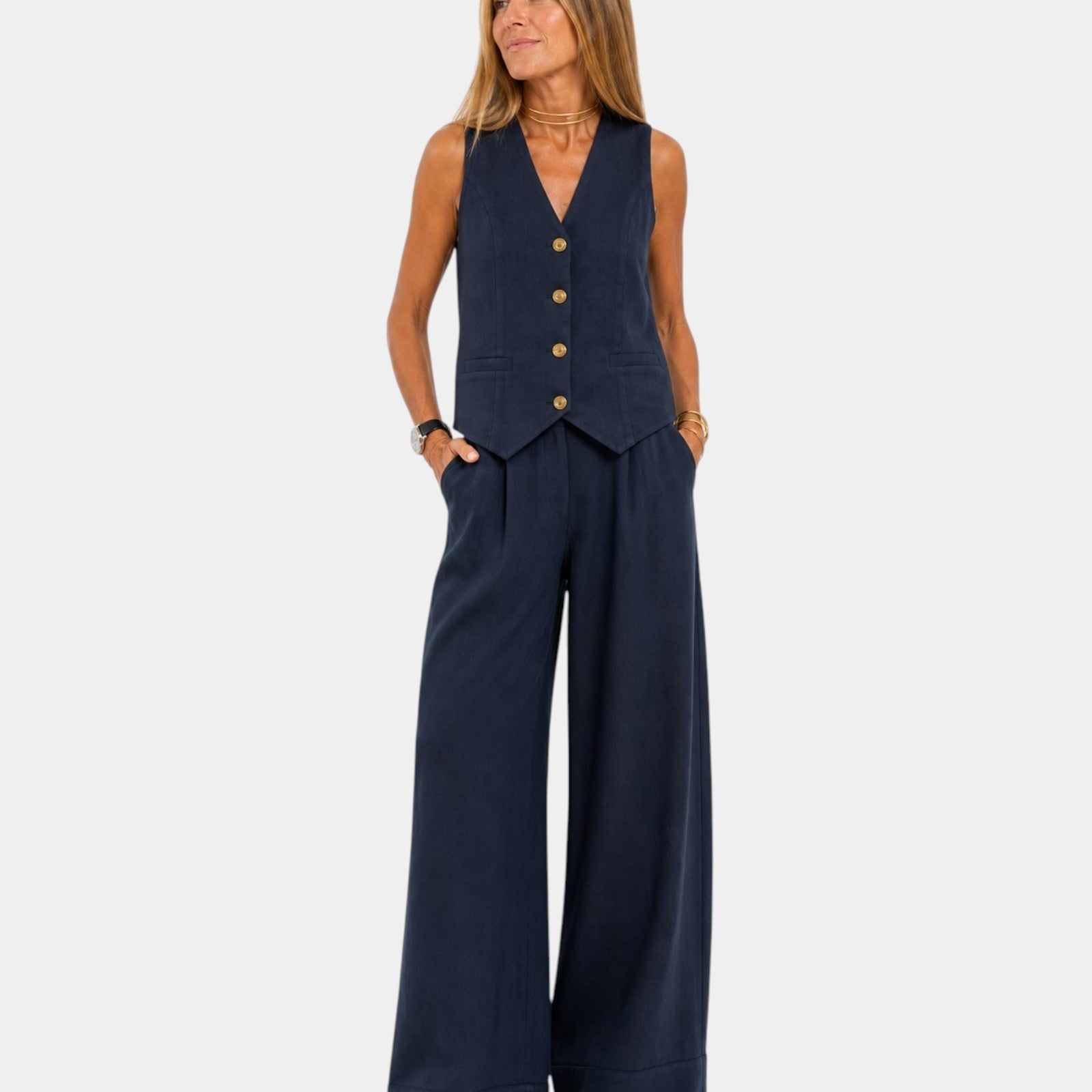 Assia – Elegantne ilma varrukateta komplekt
