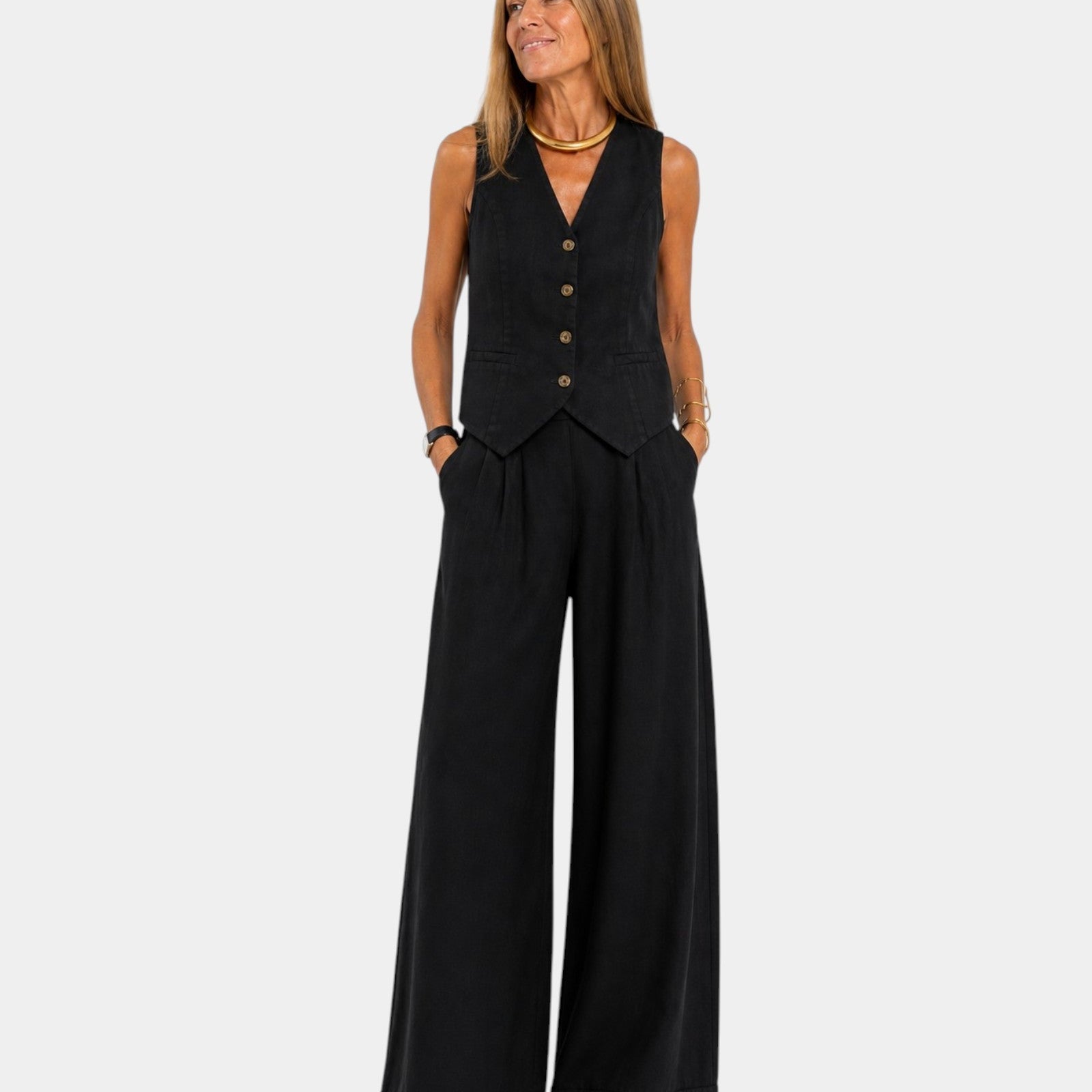Assia – Elegantne ilma varrukateta komplekt
