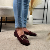 Glitter Bordeaux – Elegantne loafer