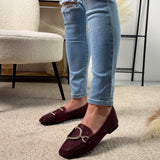 Glitter Bordeaux – Elegantne loafer