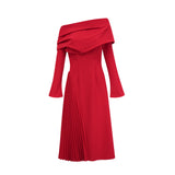 Valentine – Elegantne plisseeritud maksikleit
