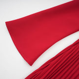 Valentine – Elegantne plisseeritud maksikleit