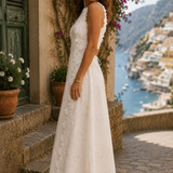 Della – Elegantne maxi kleit bordos