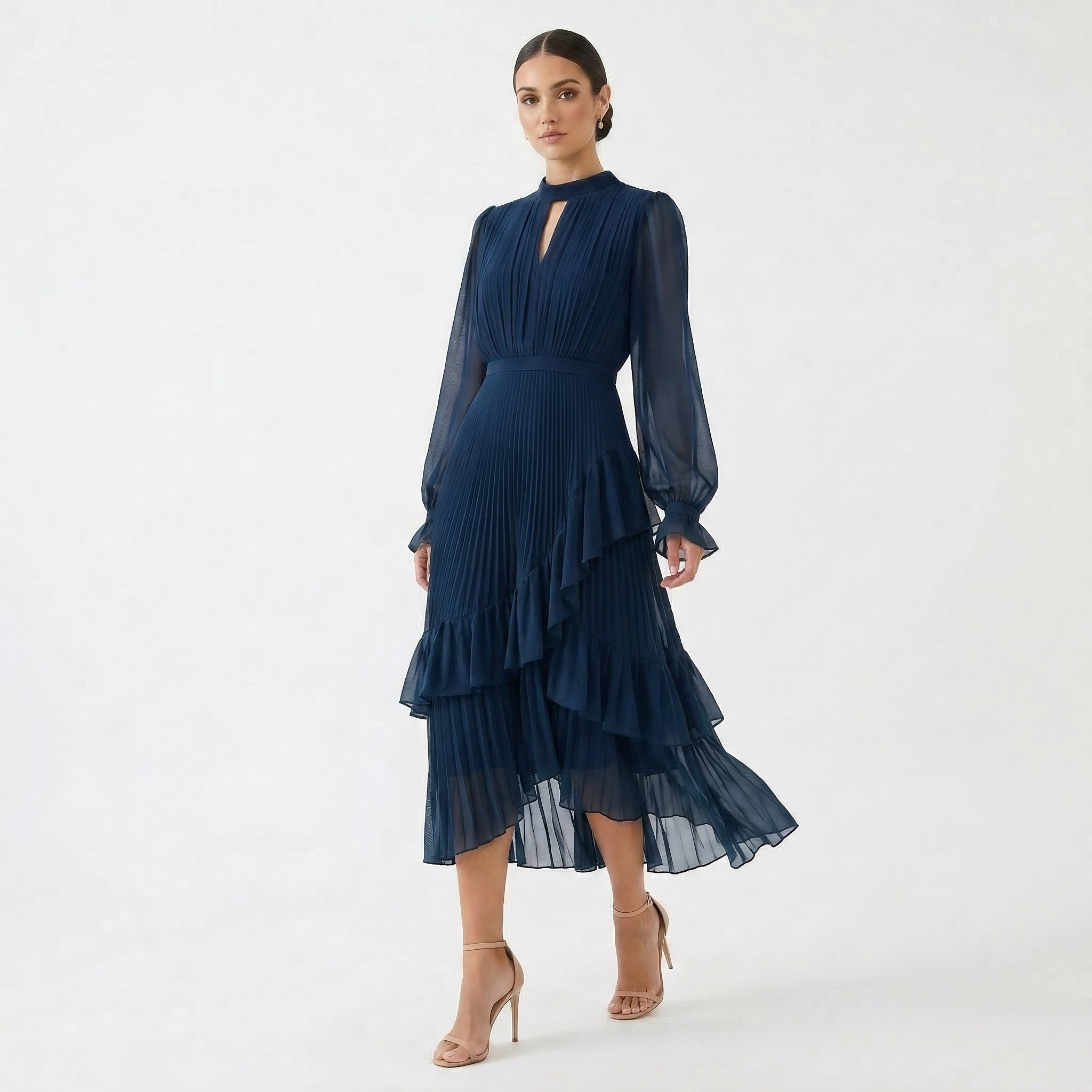 Mariana – Elegantne plisseeritud kleit