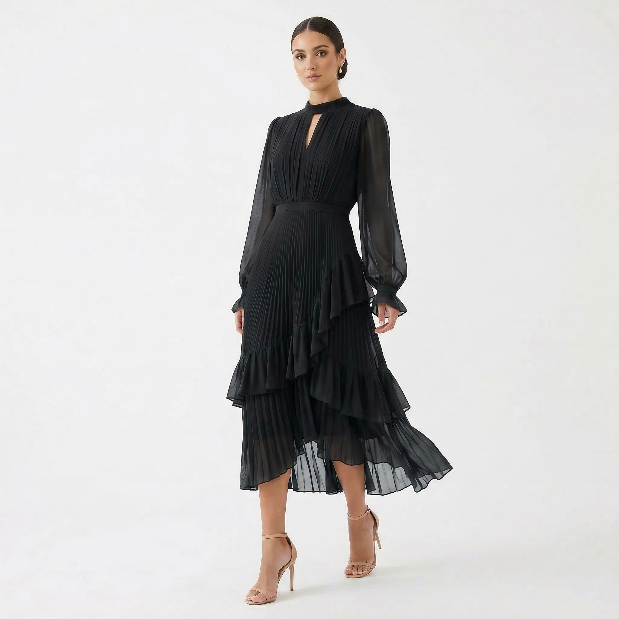 Mariana – Elegantne plisseeritud kleit