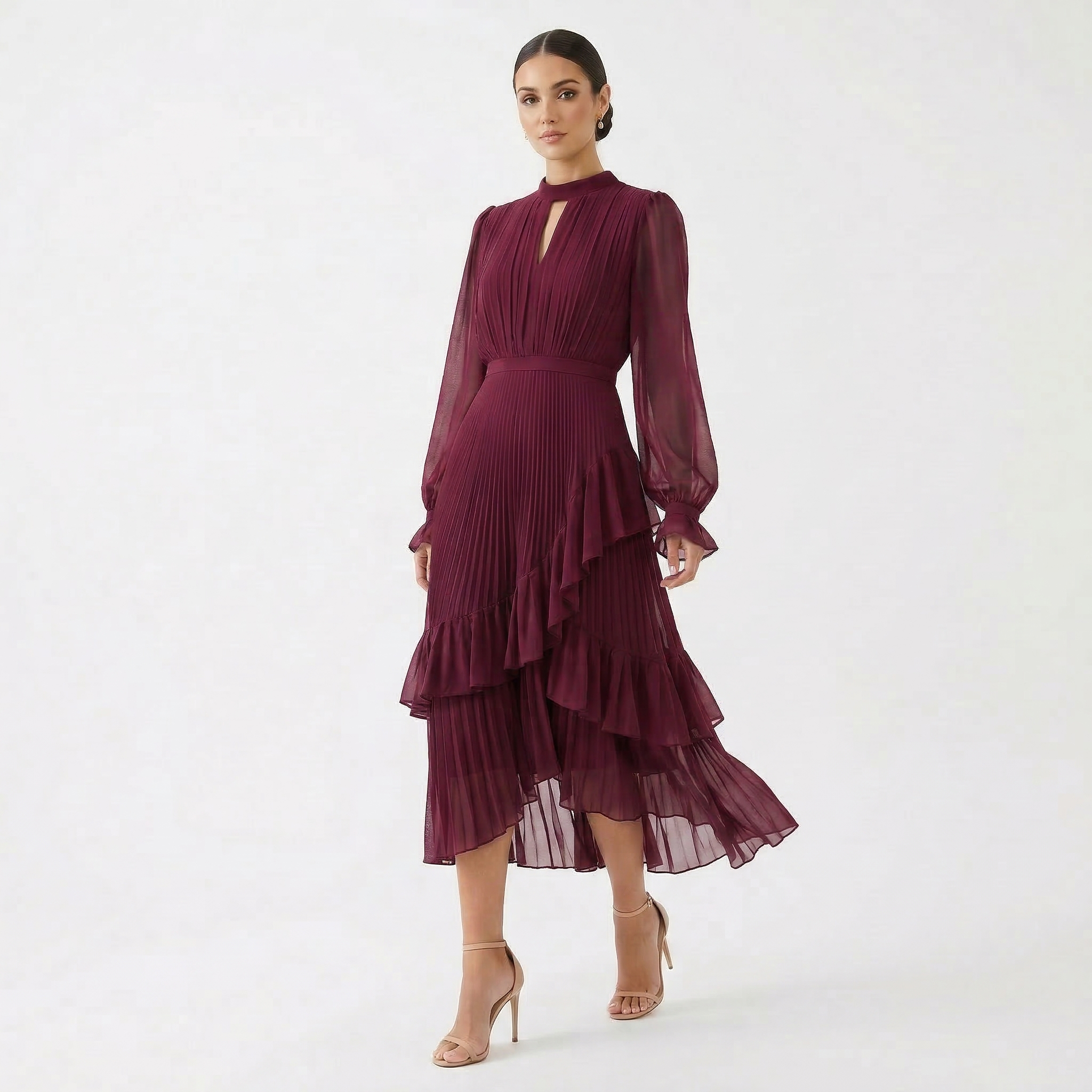 Mariana – Elegantne plisseeritud kleit