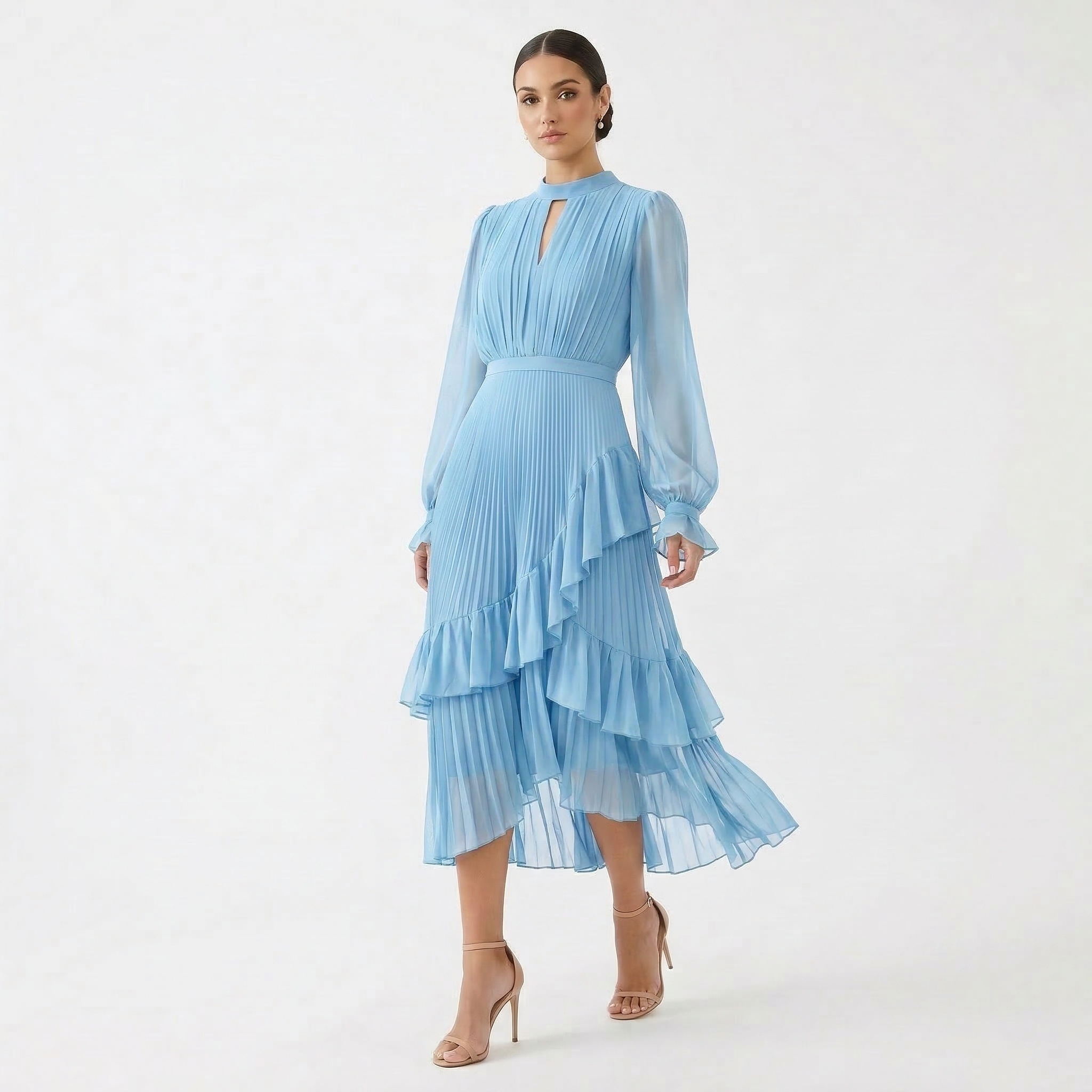Mariana – Elegantne plisseeritud kleit