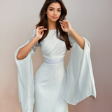 Isabela – Elegantne satiinist pikk kleit