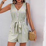 Suve – Elegantne triibuline playsuit